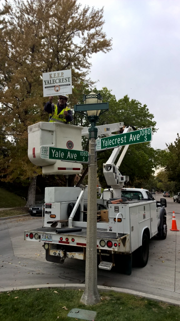 Lamp restoration detail