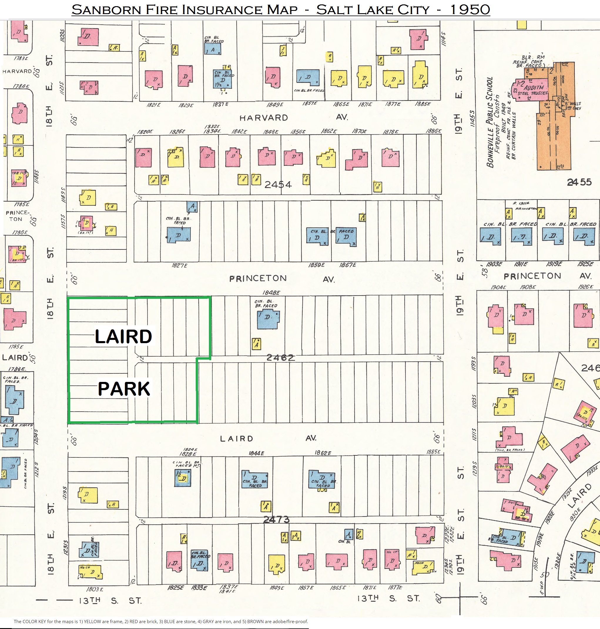 Laird Park Sanborn Map 1950 362