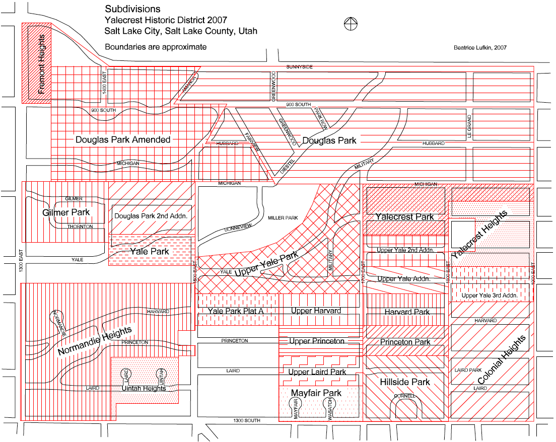 Yalecrest subdivisions, 2007