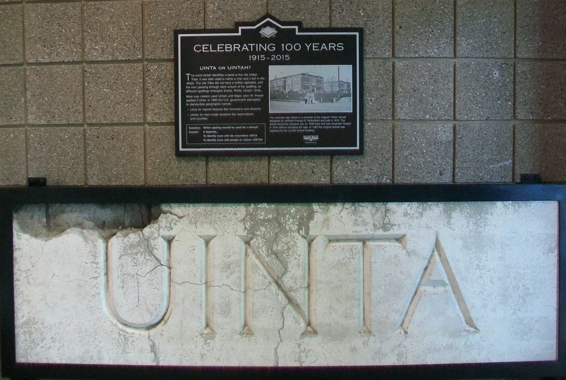 Uinta(h) Sign Installation 044